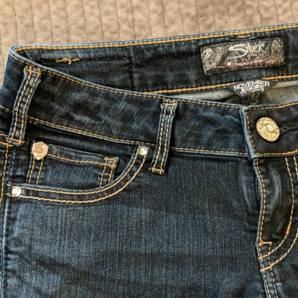 Silver November Jeggings, sz W27/L29 - Picture 4 of 8